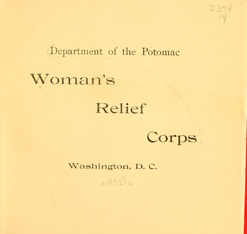 Department of the Potomac, Woman's relief corps
