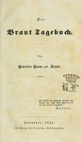 Der Braut Tagebuch