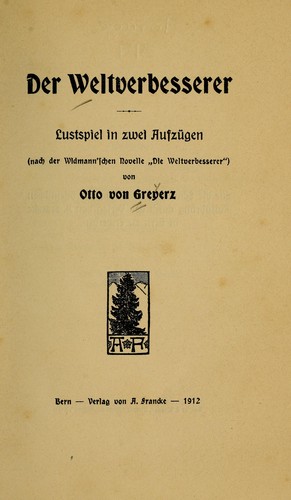 Der Weltverbesserer