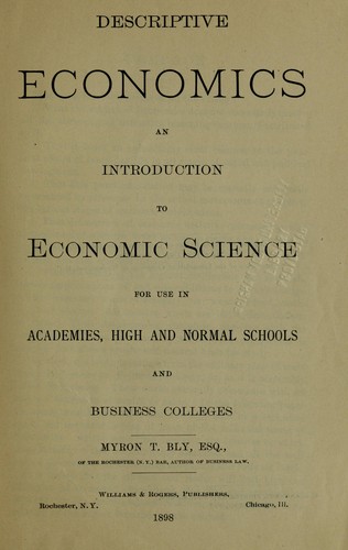 Descriptive economics
