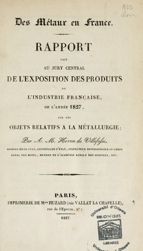 Des métaux en France