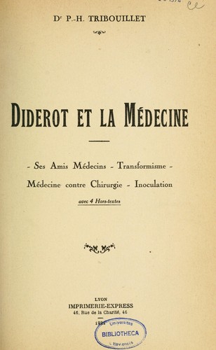 Diderot et la médecine
