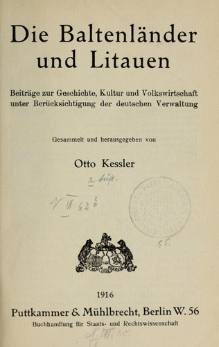 Die Baltenlånder und Litauen