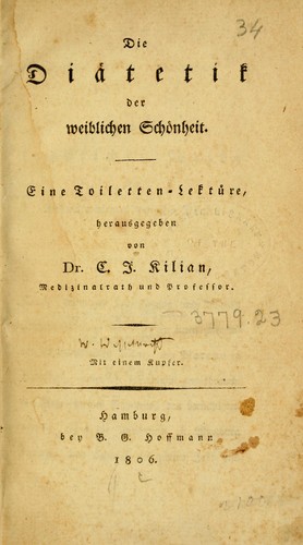 Die Diätetik der weiblichen Schönheit