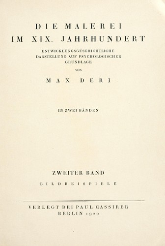 Die Malerei im 19. Jahrhundert