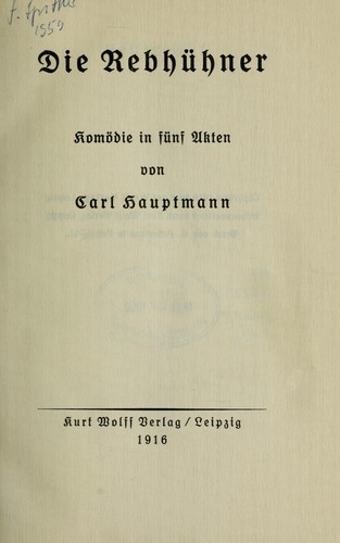 Die Rebhühner