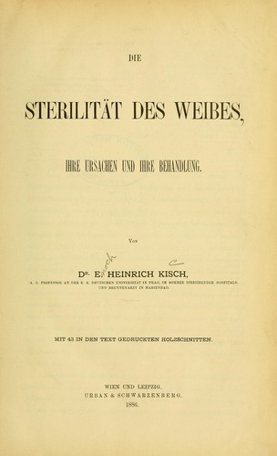 Die Sterilität des Weibes