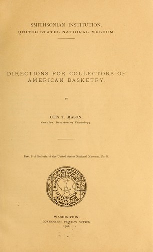 Directions for collectors of American basketry