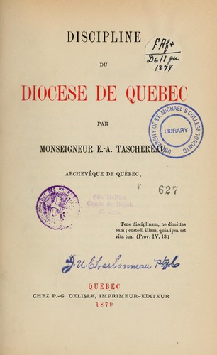 Discipline du diocèse de Québec