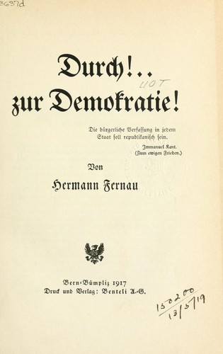 Durch. ... zur Demokratie
