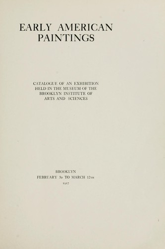 Early American paintings
