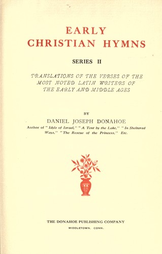 Early Christian hymns, Series II