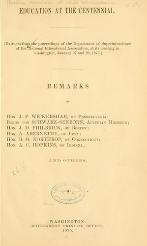 Education at the Centennial