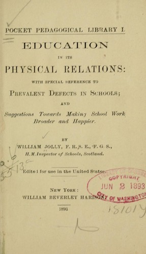 Education in its physical relations