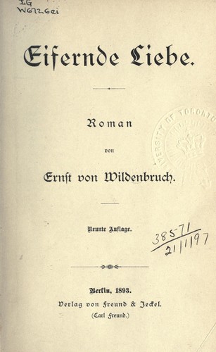 Eifernde Liebe