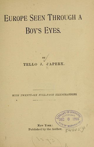 Europe seen through a boy's eyes