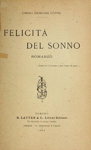 Felicità del sonno