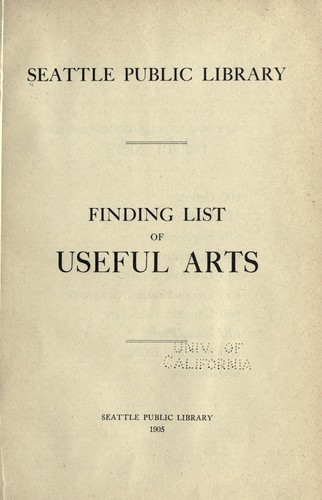 Finding list of useful arts