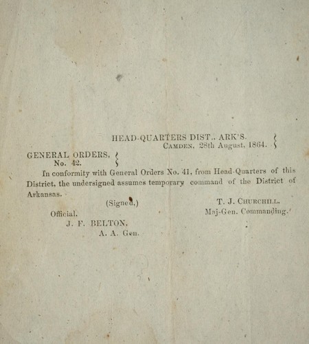 General orders, no. 42