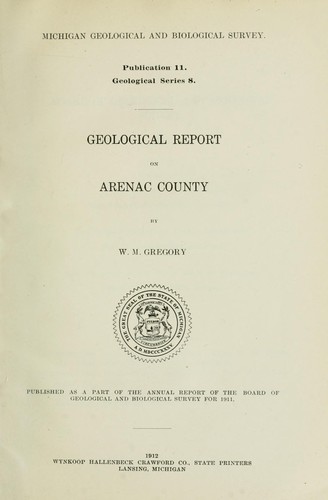 Geological report on Arenea County