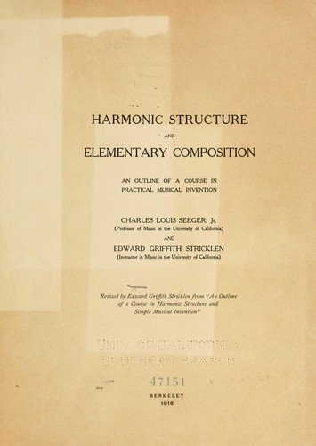 Harmonic structure and elementary composition
