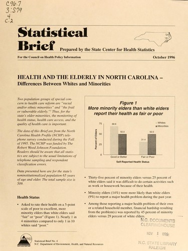 Health and the elderly in North Carolina--