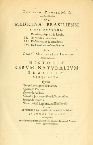 Historia natvralis Brasiliae ..