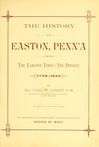 The history of Easton