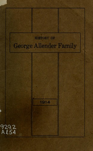 History of George Allender family