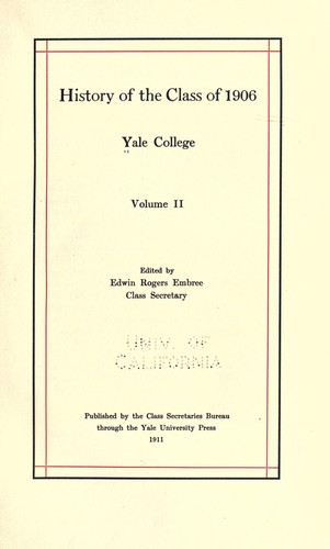 History of the class of 1906