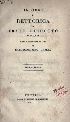 Il fiore di rettorica