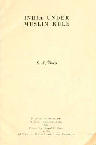 India under Muslin rule