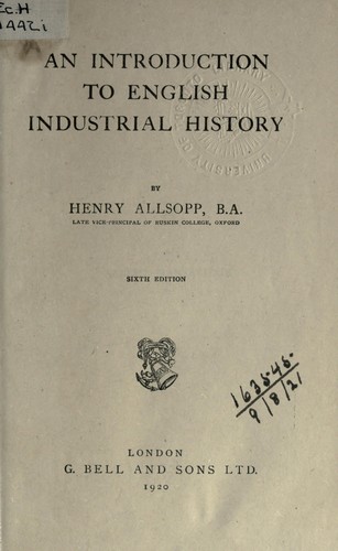 An introduction to English industrial history