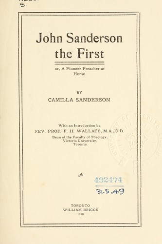 John Sanderson the First
