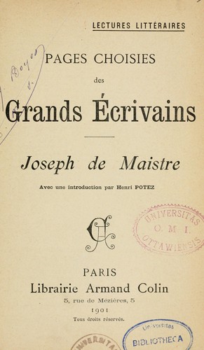 Joseph de Maistre