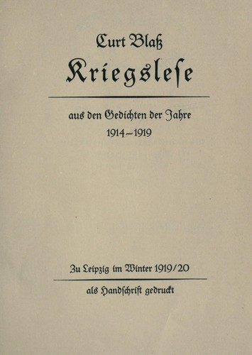 Kriegslese