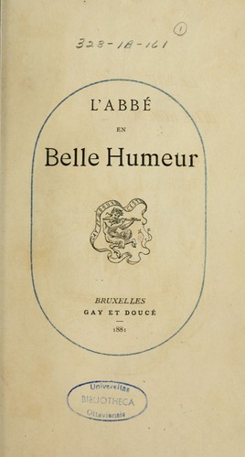 L'Abbé en belle humeur