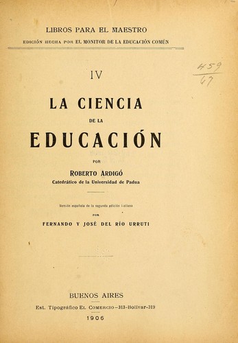 La ciencia de la educación