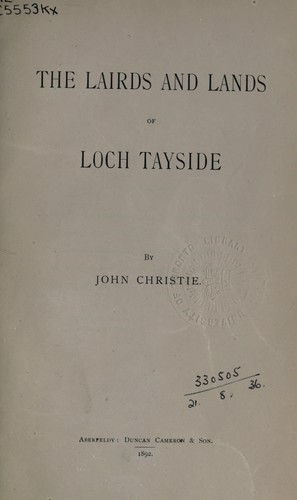 The lairds and lands of Loch Tayside