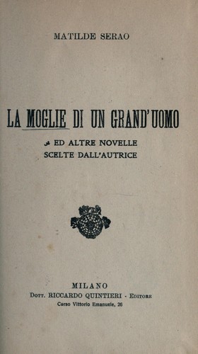 La moglie di un grad'uomo