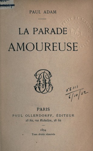 La parade amoureuse