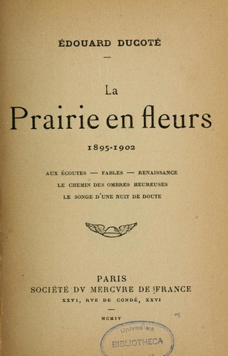 La prairie en fleurs, 1895-1902