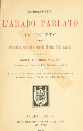 L'arabo parlato in Egitto