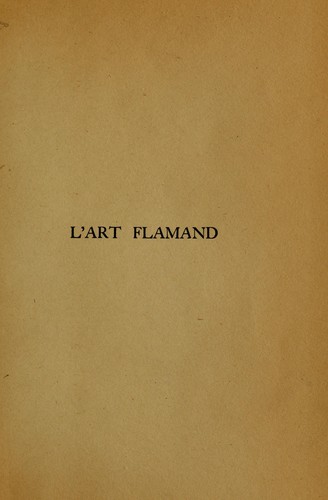 L'art Flamand