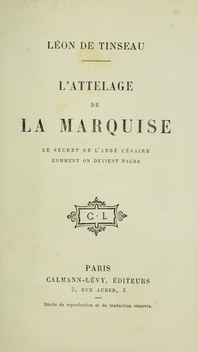 L'attelage de la marquise