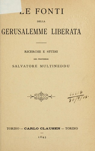 Le fonti della Gerusalemme liberata