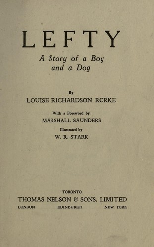 Lefty, a story of a boy and a dog