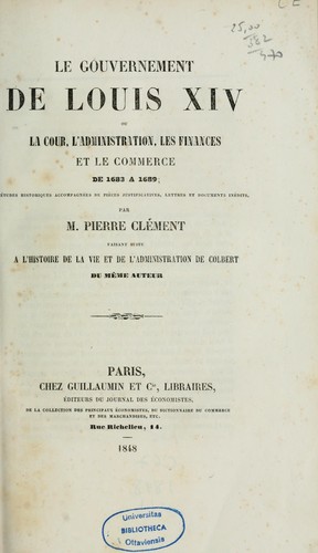 Le gouvernement de Louis XIV