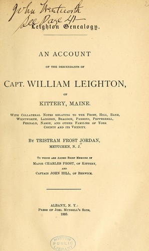 Leighton genealogy