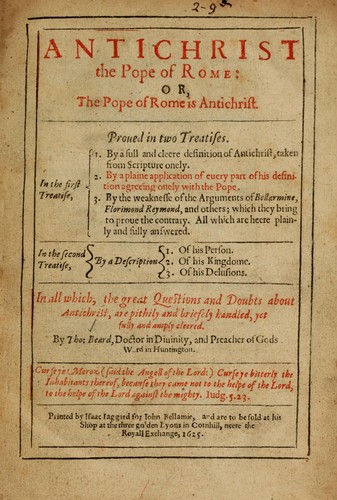Antichrist the pope of Rome